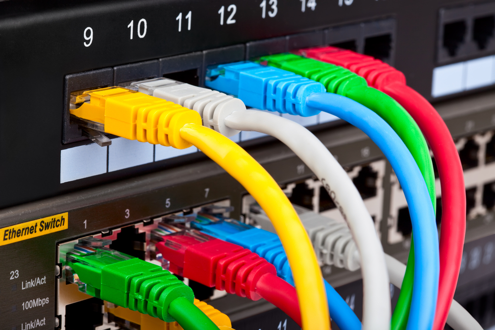 What cables are used in a data center